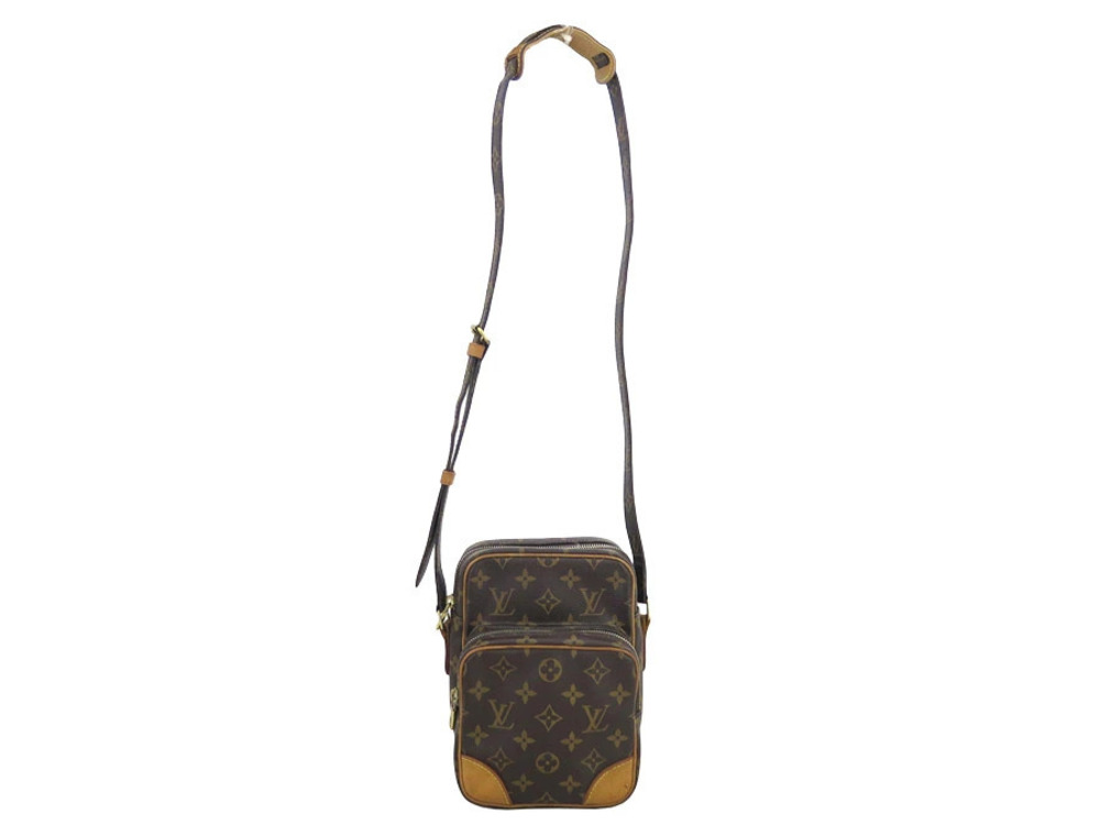 Louis Vuitton Canvas Brown Amazon Monogram Bag Crossbody Shoulder Brown